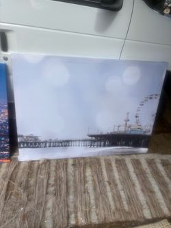 Santa Monica Pier Canvas Wall Art
