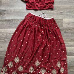 Red Saree