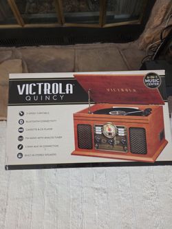 Victrola Quincy 6-in-1 Music Center