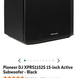 Pioneer XPRS1152S 15 in Active Subwoofer