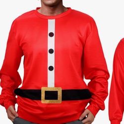 Christmas Sweatshirt, Funny Santa for Adults and Men Christmas