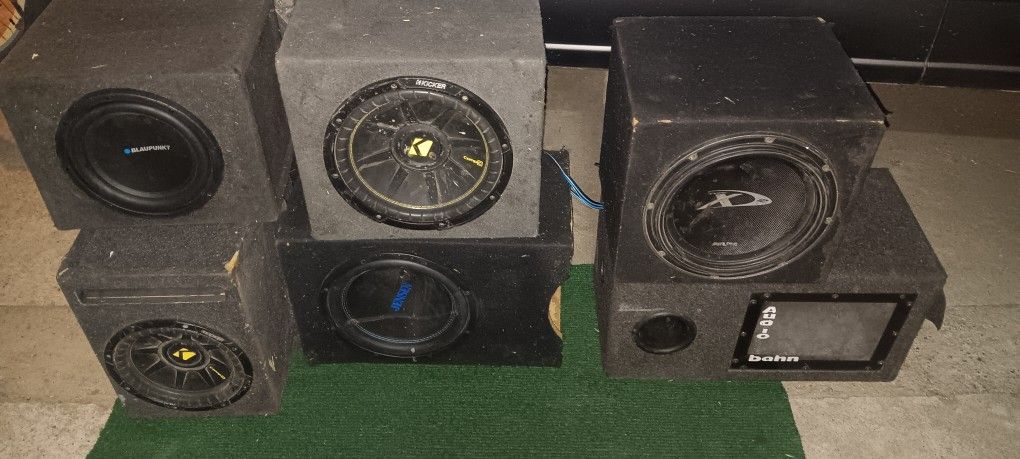 Subwoofers,Bluetooth Speakers And Amps