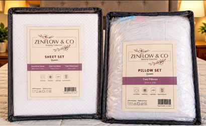 Brand New 6-Piece Queen Bedding Set – Sheets, Pillows, Pillowcases