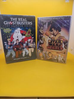 Star Wars Rebels 1-4 & The Real Ghostbusters 1-5 Complete DVD Season Sealed Brand New