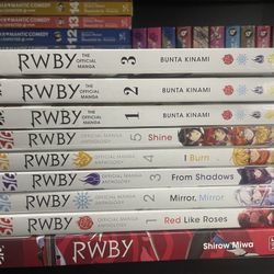 RWBY Manga Vol 1-5 & 1-3 