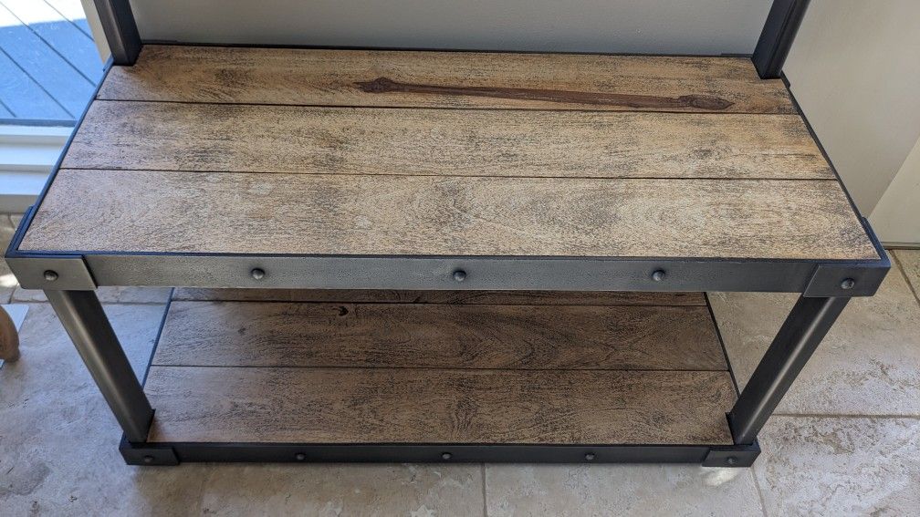 Restoration hardware coat rack bench best sale