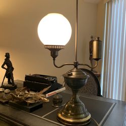 Vintage Brass Desk Lamp