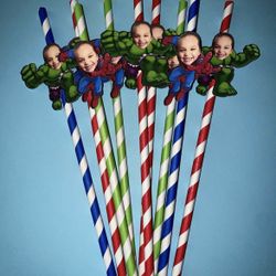 Party Straws Custom Party Decorations 