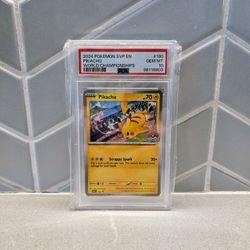 Pokemon Scarlet & Violet World Championships 2024 Promo Pikachu 190 PSA 10!