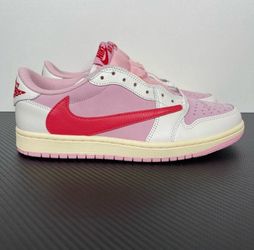 Nike Jordan 1 Low Travis Scott Tropical Pink Shoes Size 10.5 Men + More