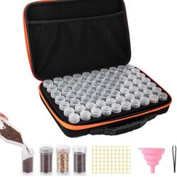 Seed Storage Organizer-Garden Seed Storage Organizer Box Premium Seed Containers with Label Stickers for Various Sizes Vegetable and Flower Garden See