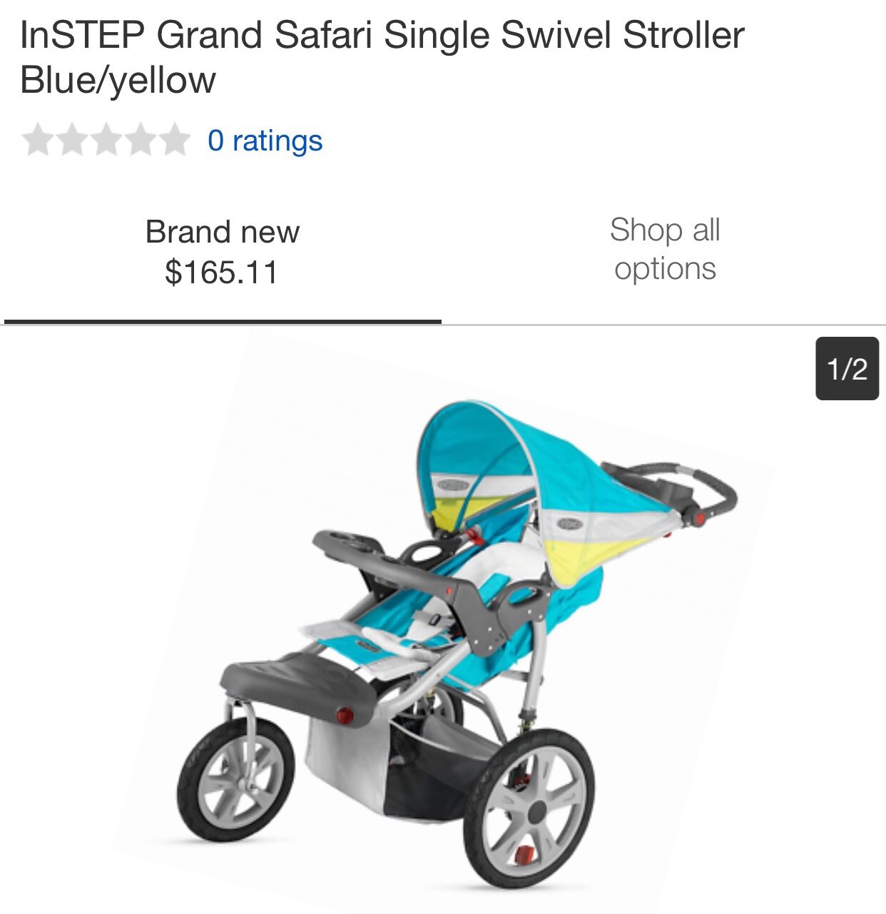 Instep stroller