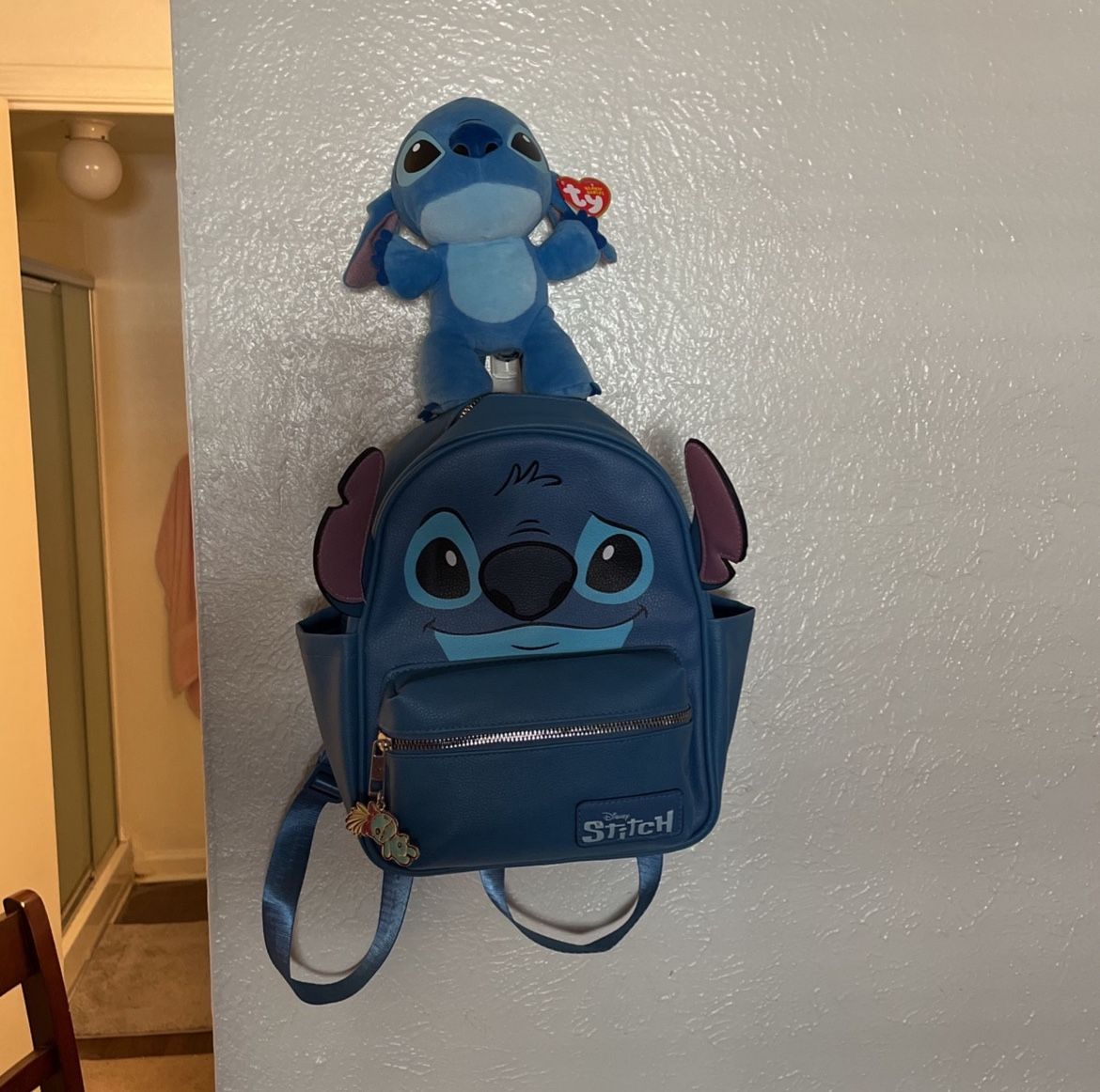 Stitch backpack With Beanie Baby