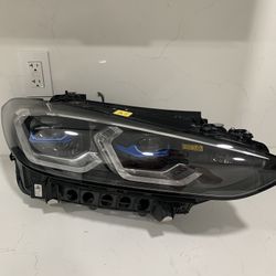 BMW M3/M4 G80/G82/G83 OEM RIGHT PASSENGER LASER HEADLIGHT CHROME HOUSING 2021-2024