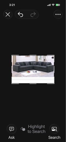 Velvet Corduroy Sectional Sofa