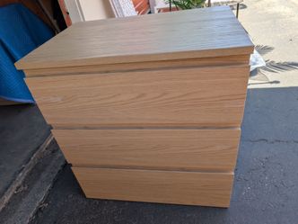 Ikea storklinta 3-drawer dresser, oak color