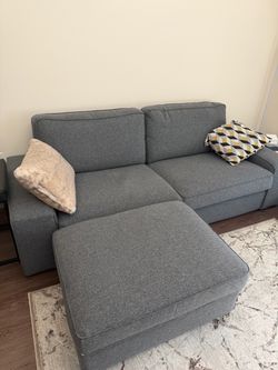 IKEA Kivik Couch with Storage Ottoman