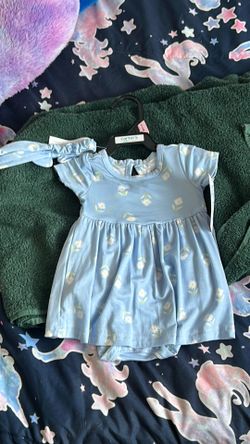 baby 0-3 dress and headbands