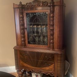 Original Antique China Cabinet 