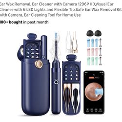 Ear Wax Removal, Ear Cleaner with Camera 1296P HD/ Limpiador De Oído Con Camara 