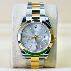 Rolex Datejust 41 126303 Two-Tone Yellow Gold & Steel Silver Dial Oyster 41mm