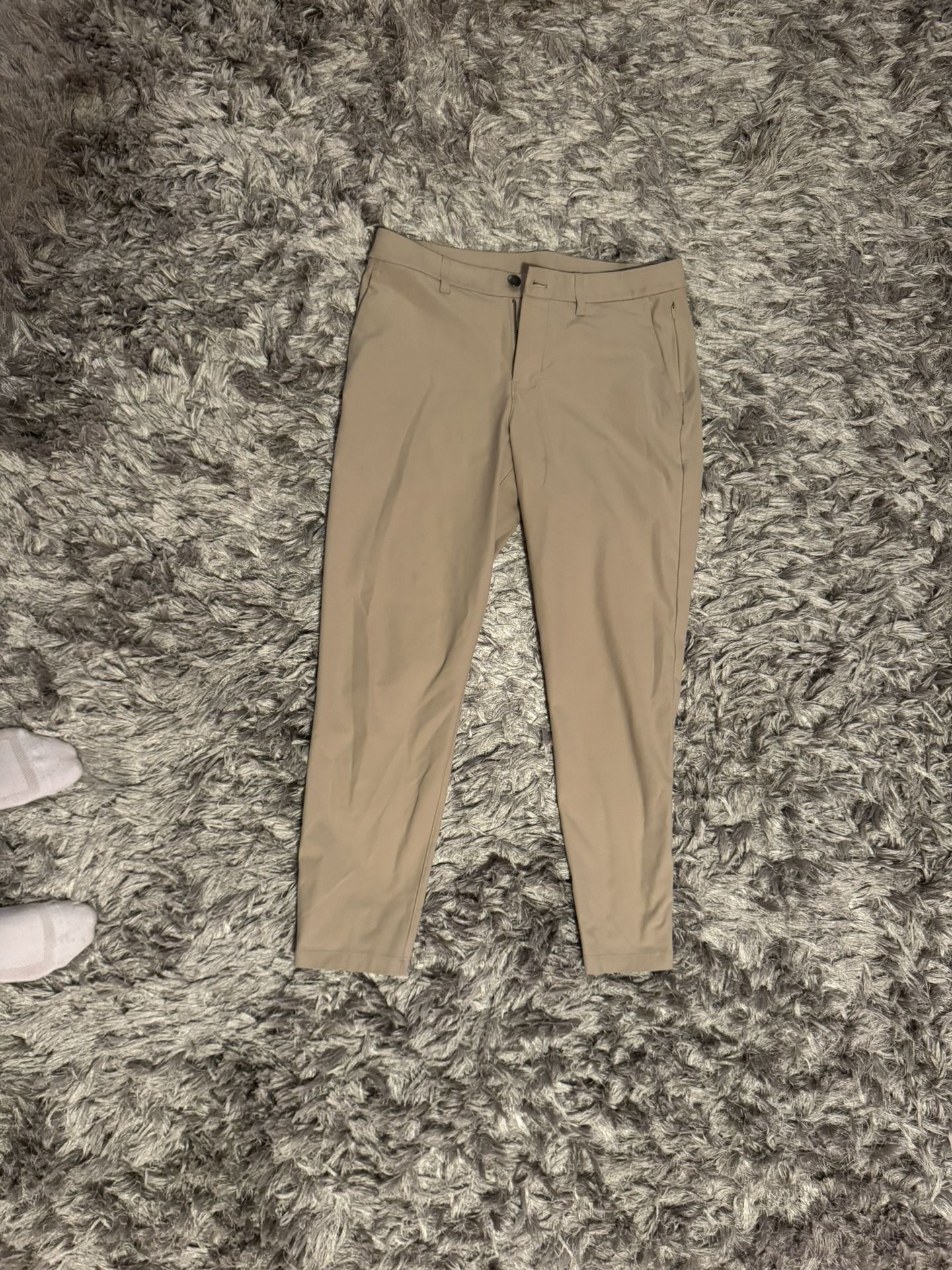 Khaki Lululemon Slim Fit Trouser Warpstreme 31x31