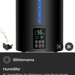 Humidifier Brand New. 40.00