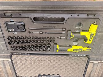Snap on 14v 3/8” socket impact weather set hi viz green
