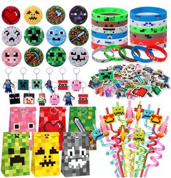 Minecraft Themed Party Favor Set for 12 guests.