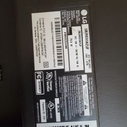 LG 48 inch flat screen 2020 model. No floor stand. Wall mount only. Remote included.