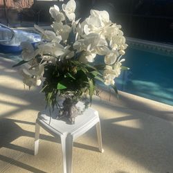 Beautiful Artificial  White Orchid Flower Arrangements