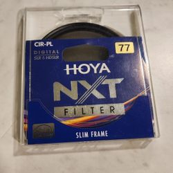 Hoya NXT 77mm Circular Polarizer Filter (CIR-PL) – Slim Frame – Great Condition