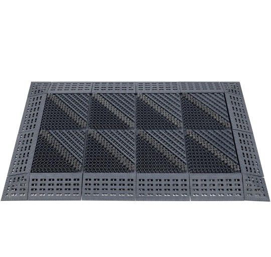 Shoe Brush Scraper - Door Scrubber Mat Outdoor Heavy Duty Boot Scraper with Brush for Home Porch Garden - - All Weather Shoes & Boots Cleaner, Removes