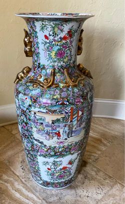 Monumental Chinese Porcelain Floor Vase