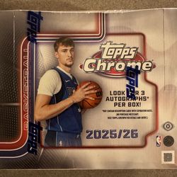 2025/26 Topps Chrome Jumbo Hobby Box