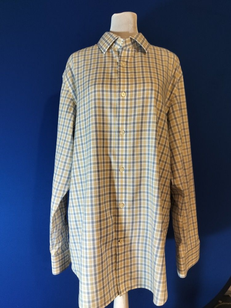 Banana Republic Plaid Long Sleeve Button Down Shirt (Size L)