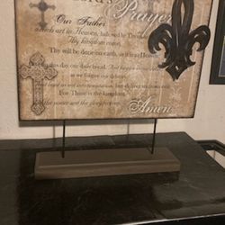 Lord's Prayer Stand Up Plaque 