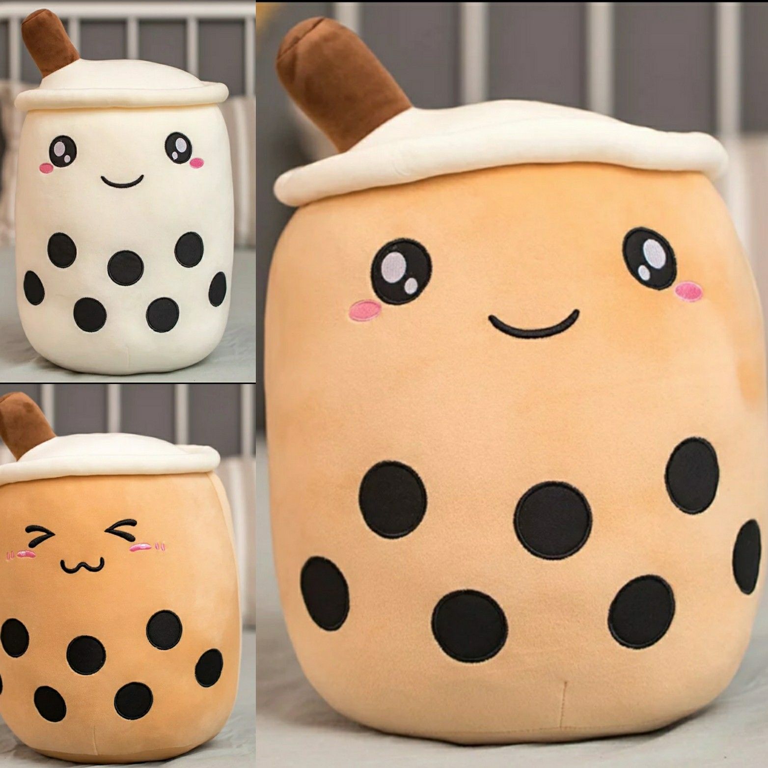 Boba bubble milk tea plush plushie