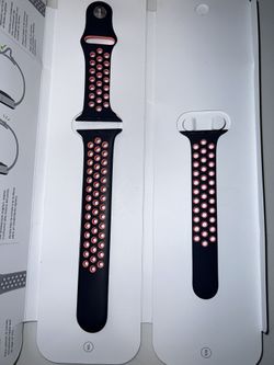 Nike Blue Black/ Bright Mango Apple Watch Band