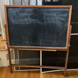 Free Black Board With White Board In The Back