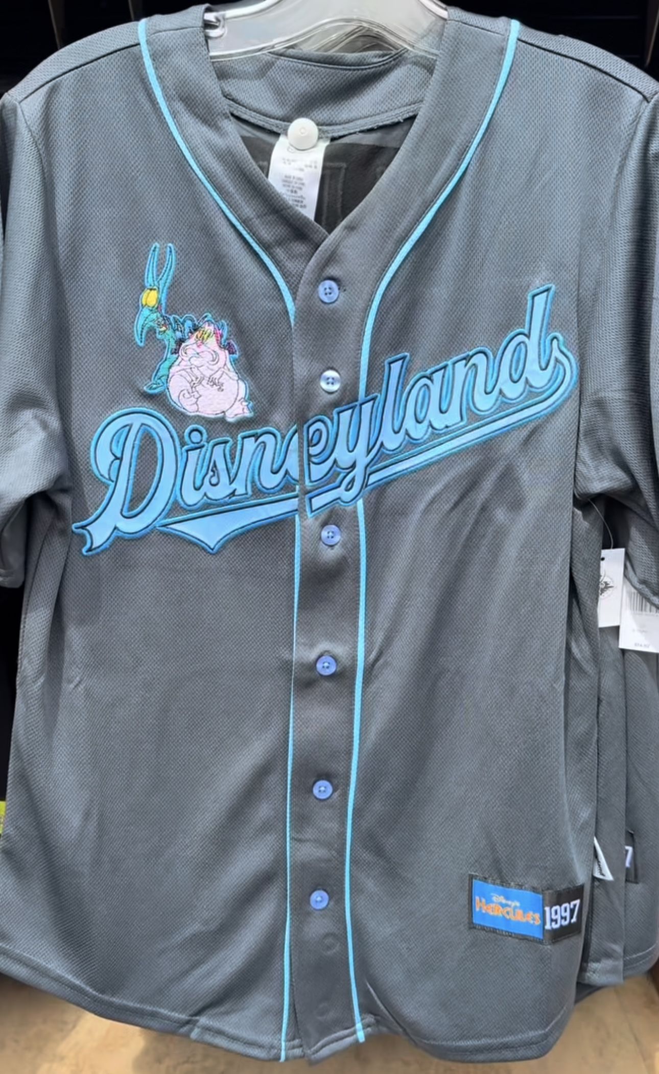 Disney 2025 Disneyland Villains Hades Baseball Jersey Hades Hercules New L Large