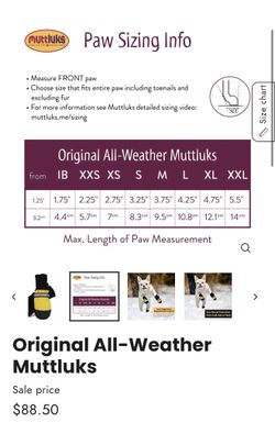 Original All-Weather Muttluks Dog Boots