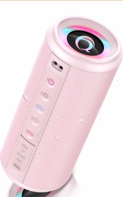 Portable Bluetooth Speaker, 2026 Bluetooth 5.4 Wireless Speaker with 20W HD Loud Stereo Sound, TWS Pairing, 20H playtime, RGB Lights, IP7, Built-in Mi