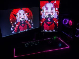 Full Gaming Setup RTX 3060 Ti Ryzen 7 Dual 1440p Monitors