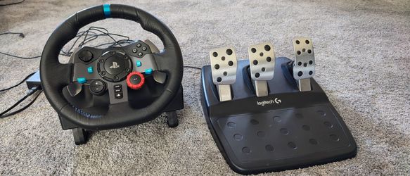 Logitech G29 sim racing wheel and pedals