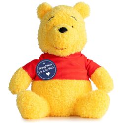 Jay Franco Weighted Disney Plush Pillow Buddy - 2.5 Lbs Soft Plushie Stuffed Pillow, 14 Inches, Yellow - Winnie The Pooh