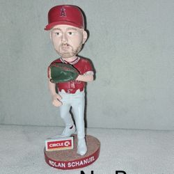Anaheim Angels Nolan Schanuel Ceramic Bobblehead In Excellent New Condition (No Box)