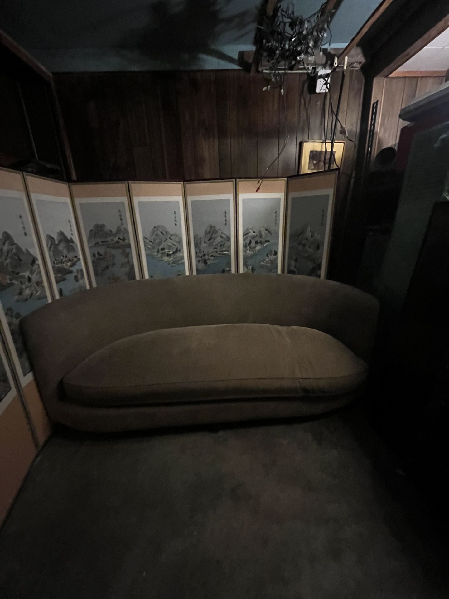Super Cool Round Vintage Couch 