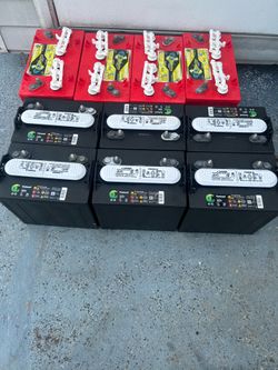 6 8v continental sla batteries for golfcart