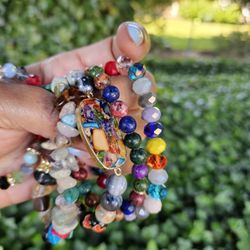 Beaded And Natural Stone Bracelets 